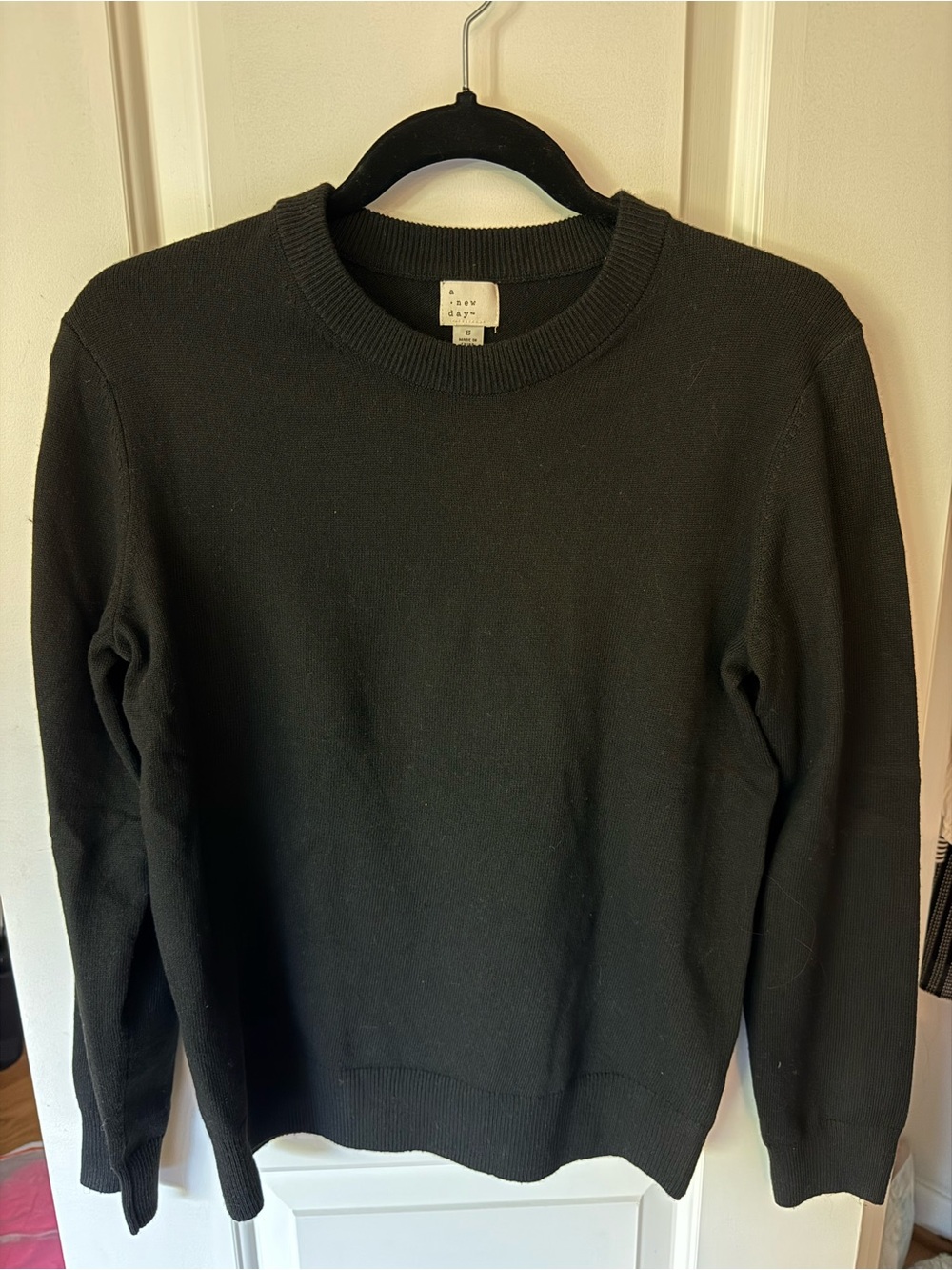 A New Day Women's Crewneck Sweater - Black - Worn Once
